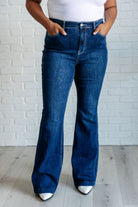 Judy Blue Mavis High Rise Side Seam Detail Flare Jeans on Krychele