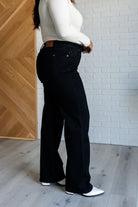 Judy Blue Angelica High Rise Control Top Classic Straight Jeans side view on Krychele size 13