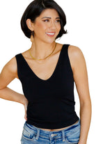 Carefree Seamless Reversible Tank in Black