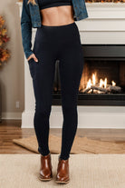 Zenana Black Leggings with pockets