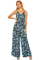 Emily Wonder Black and Teal Jumpsuit