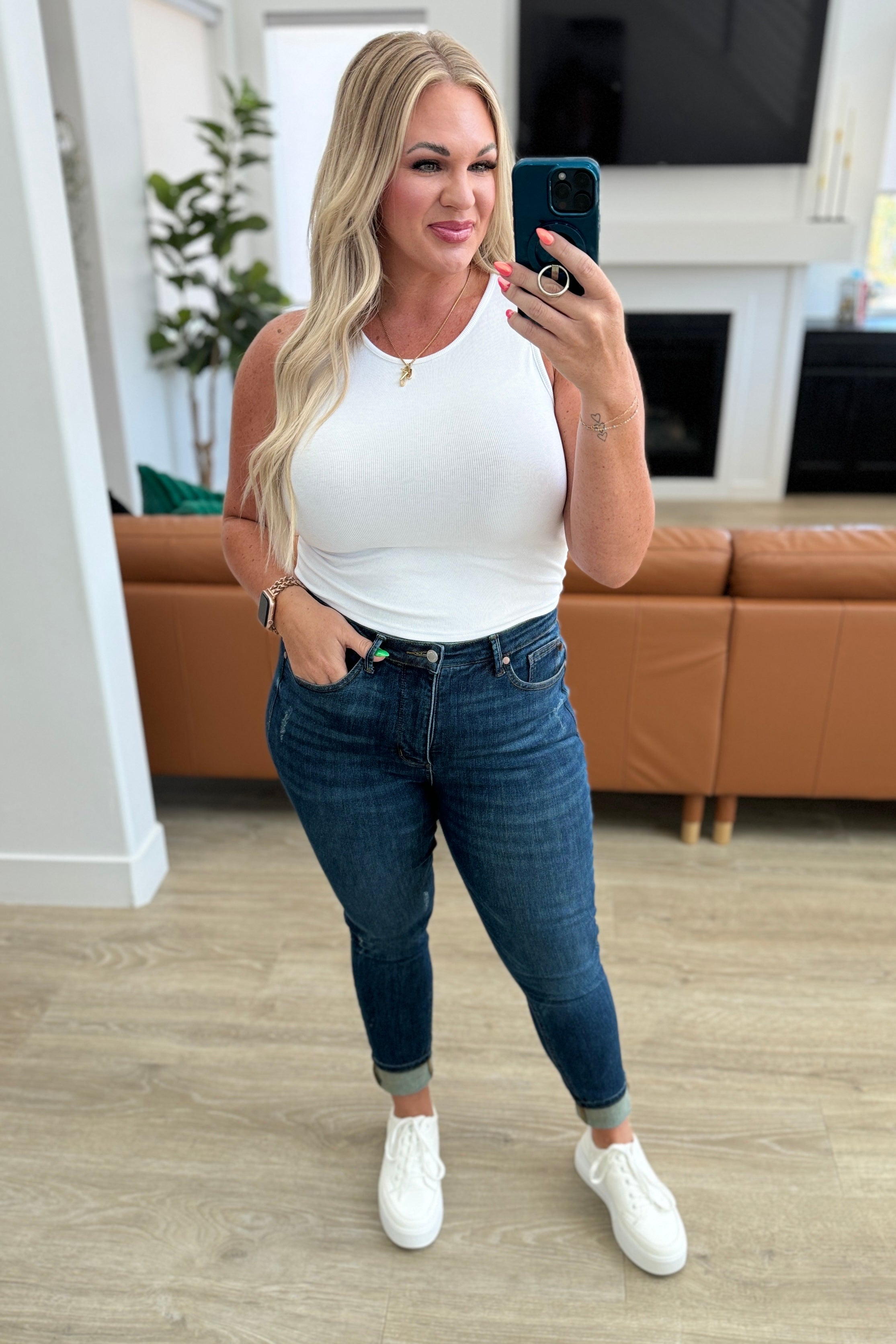 Kirra in Judy Blue Cora High Rise Control Top Skinny Jeans