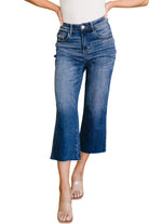 Judy Blue Hayes High Rise Wide Leg Crop Jeans