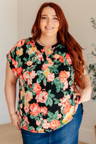 Front view of Dear Scarlett Floral Top