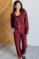 Rae Mode Simple Solution Knit Set in Wine