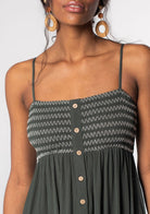 Olivia Bohemian Smocked Maxi Dress from Lovestitch (bust detail)