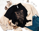 Butterfly Dreamcatcher Graphic Tee Shirt in Black (flat lay black)