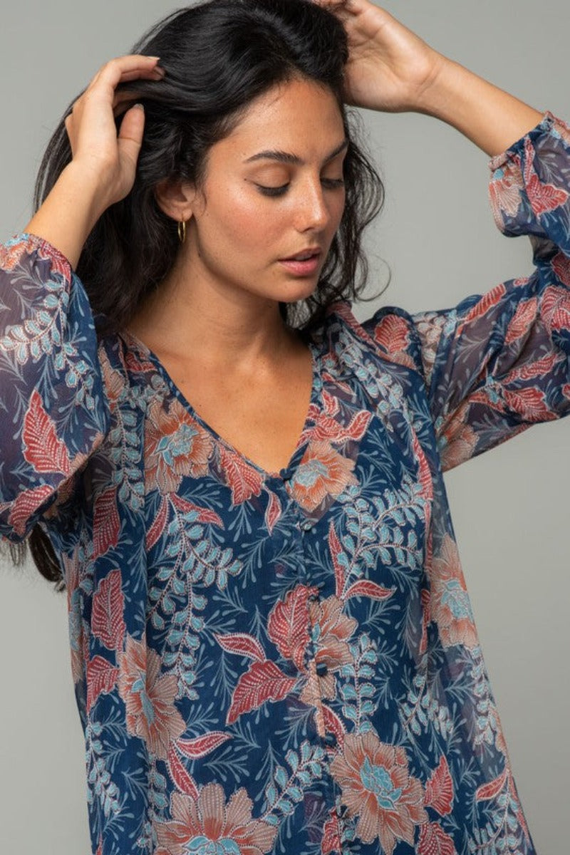 Lovestitch Miles Away Blouse (neckline detail)