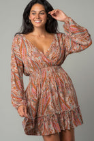 Paisley Bohemian Mini Dress from Lovestitch (full front)