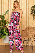 Andree by Unit's Emily Wonder Floral Print Jumpsuit relaxed fit with straight legs